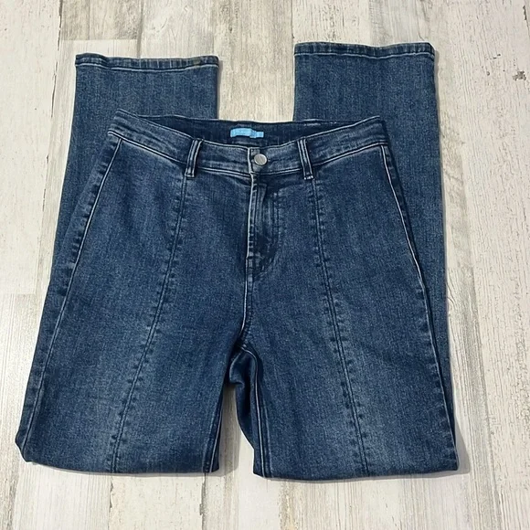 J. McLaughlin Rainey Stretch Straight Leg Slit Front Jeans Size 2 - Picture 5 of 13